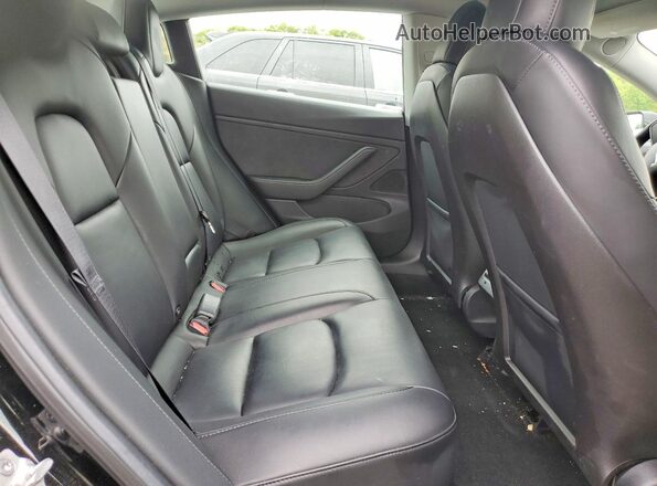 5YJ3E1EB6KF191233 2019 TESLA MODEL Black Հետևի նստատեղերի տեսք