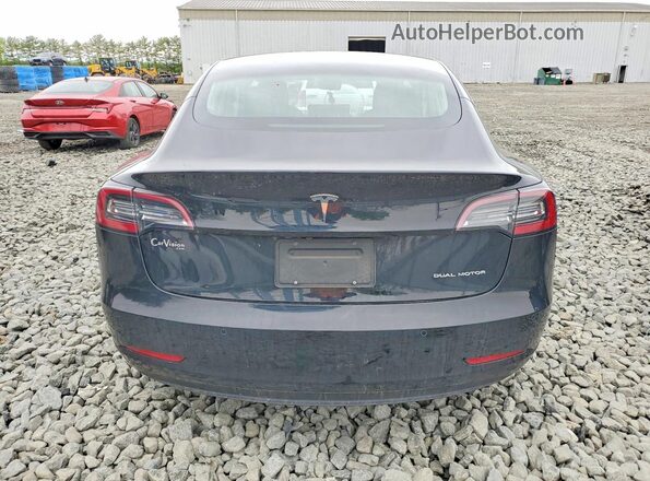 5YJ3E1EB6KF191233 2019 TESLA MODEL Black Հետևի տեսք