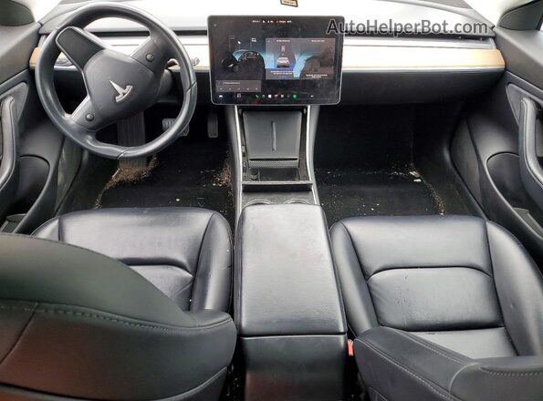 5YJ3E1EB6KF191233 2019 TESLA MODEL Black Առջևի վահանակի տեսք