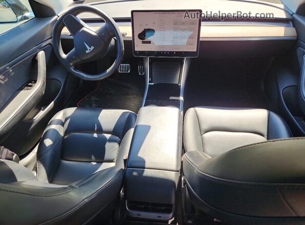 5YJ3E1EB6KF191894 2019 TESLA MODEL Black Առջևի վահանակի տեսք