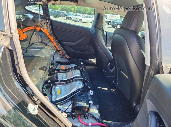 5YJ3E1EB6KF191894 2019 TESLA MODEL Black Հետևի նստատեղերի տեսք