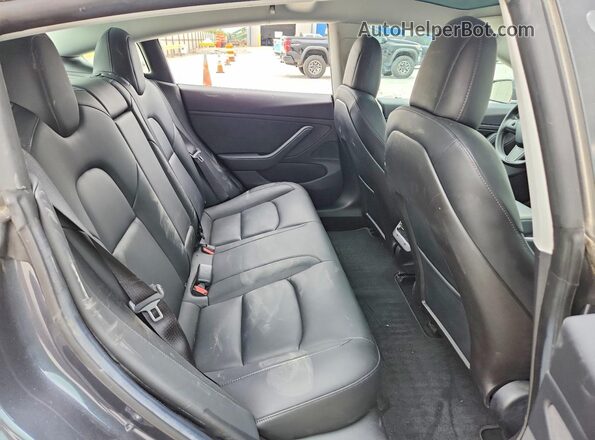 5YJ3E1EB6KF438413 2019 TESLA MODEL Gray Rear seats view