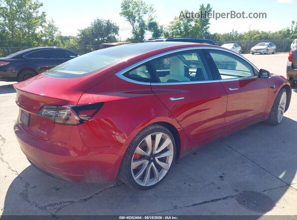 5YJ3E1EB6KF472688 2019 TESLA MODEL 3 Red Tył prawy