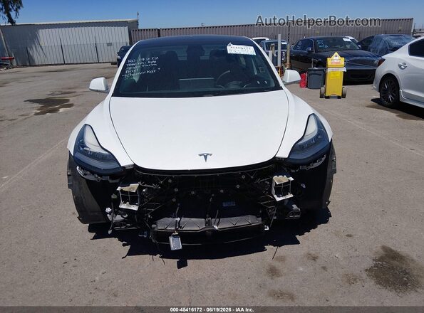 5YJ3E1EB6LF621344 2020 TESLA MODEL 3 White Widok wnętrza z tyłu