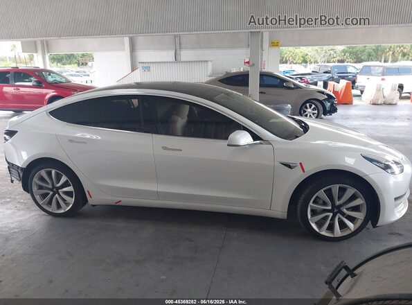 5YJ3E1EB6LF628777 2020 TESLA MODEL 3 White Vista interior trasera