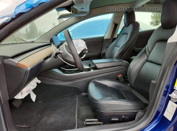 5YJ3E1EB6LF638273 2020 TESLA MODEL Blue 