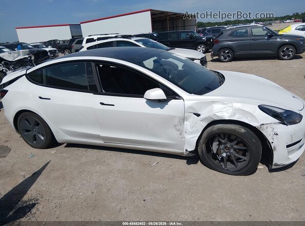 5YJ3E1EB6MF915540 2021 TESLA MODEL 3 White Առջևի վահանակի տեսք