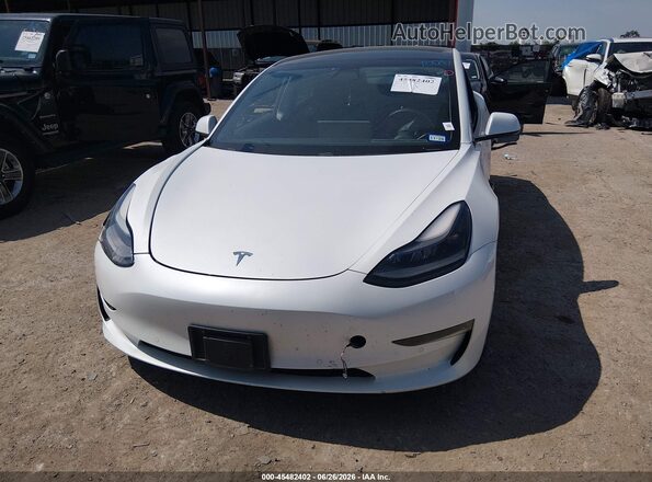 5YJ3E1EB6MF915540 2021 TESLA MODEL 3 White Հետևի տեսք