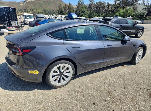 5YJ3E1EB6NF166515 2022 TESLA MODEL Gray Tył prawy