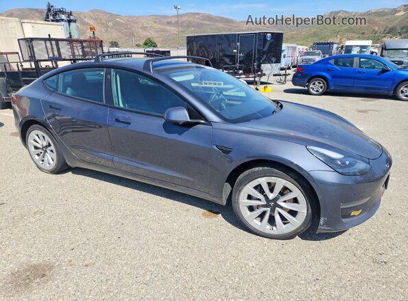 5YJ3E1EB6NF166515 2022 TESLA MODEL Gray Przód prawy