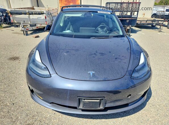 5YJ3E1EB6NF166515 2022 TESLA MODEL Gray Widok z przodu