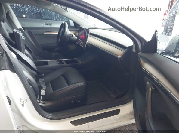 5YJ3E1EB6NF262631 2022 TESLA MODEL 3 Белый Вид салона спереди