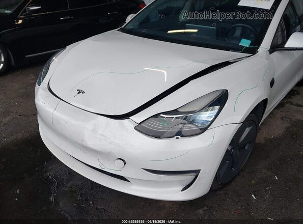 5YJ3E1EB6NF262631 2022 TESLA MODEL 3 Белый Вид спереди