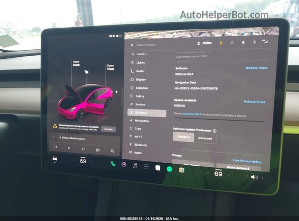 5YJ3E1EB6NF262631 2022 TESLA MODEL 3 Белый 