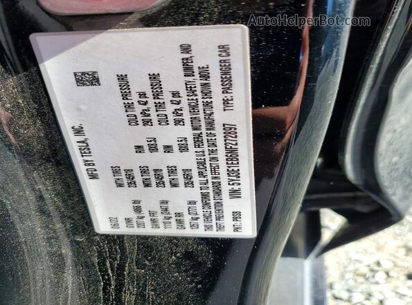 5YJ3E1EB6NF272897 2022 TESLA MODEL Черный Вид подкапотного пространства