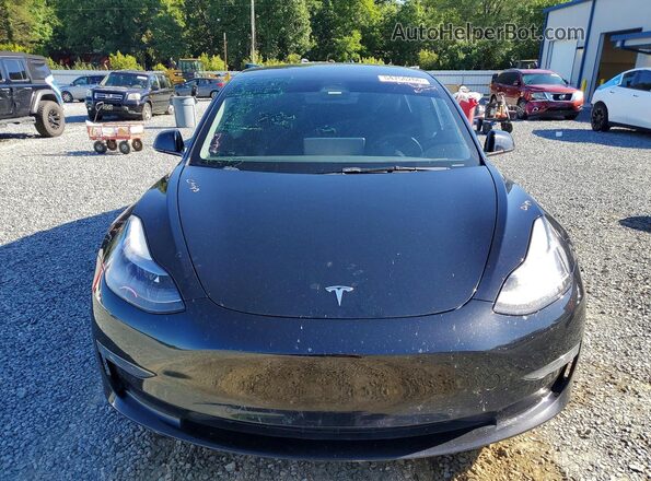 5YJ3E1EB6NF272897 2022 TESLA MODEL Черный Вид спереди