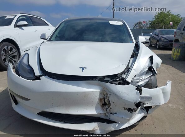 5YJ3E1EB6NF341023 2022 TESLA MODEL 3 Белый Вид спереди