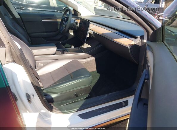 5YJ3E1EB6NF352393 2022 TESLA MODEL 3 Фиолетовый Вид салона спереди
