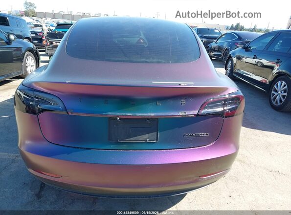 5YJ3E1EB6NF352393 2022 TESLA MODEL 3 Фиолетовый 