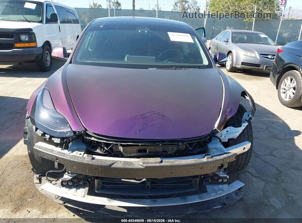 5YJ3E1EB6NF352393 2022 TESLA MODEL 3 Фиолетовый Вид щитка приборов