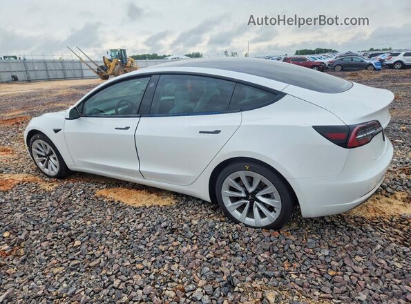 5YJ3E1EB6NF359893 2022 TESLA MODEL 3 White Rear left