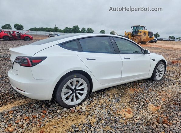5YJ3E1EB6NF359893 2022 TESLA MODEL 3 White Rear right