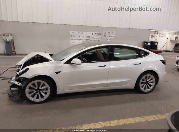 5YJ3E1EB6NF365600 2022 TESLA MODEL 3 Белый Вид задней части салона