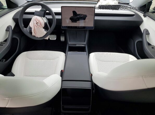 5YJ3E1EB6RF802162 2024 TESLA MODEL Gray Вид панелі приладів