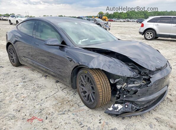 5YJ3E1EB6RF802162 2024 TESLA MODEL Gray Передня права чверть