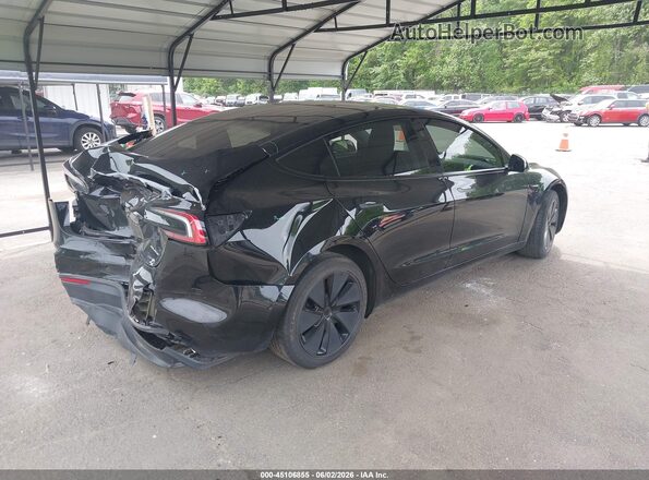 5YJ3E1EB6RF806602 2024 TESLA MODEL 3 Black Rear right