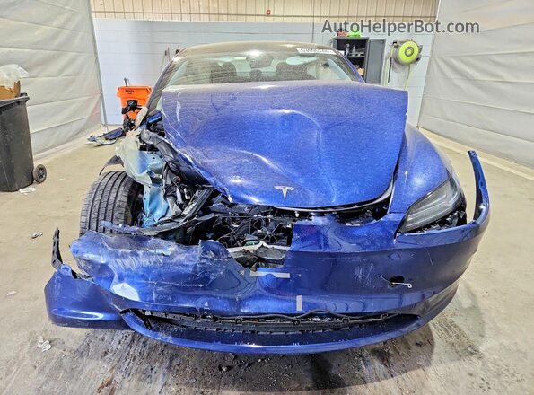 5YJ3E1EB6SF020563 2025 TESLA MODEL Blue Вид спереду