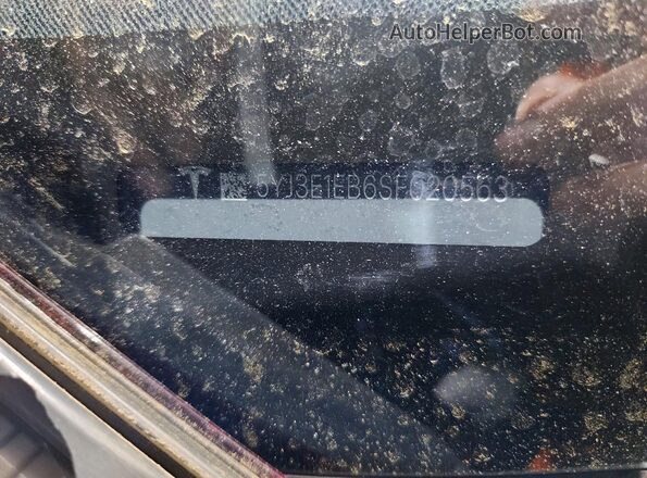 5YJ3E1EB6SF020563 2025 TESLA MODEL Blue Вид наклейки з VIN-кодом
