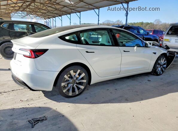 5YJ3E1EB6SF875991 2025 TESLA MODEL Белый Задняя правая четверть