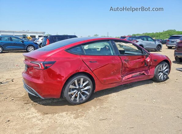 5YJ3E1EB6SF916376 2025 TESLA MODEL Red Trasero derecho