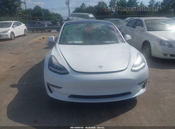 5YJ3E1EB7JF096873 2018 TESLA MODEL 3 Белый Вид панели приборов