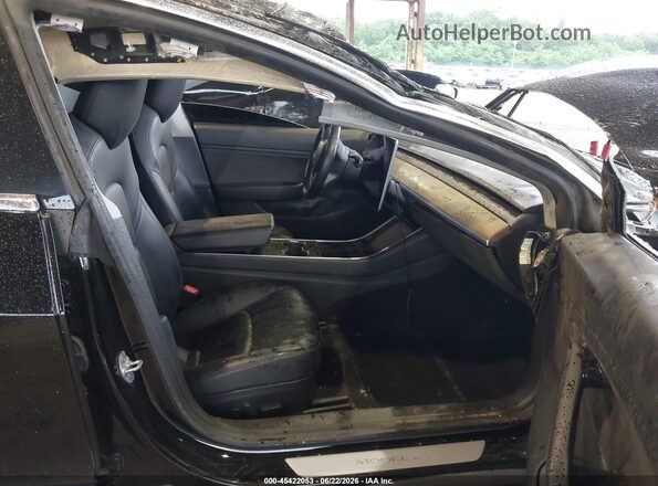 5YJ3E1EB7JF182295 2018 TESLA MODEL 3 Black Вид салону спереду