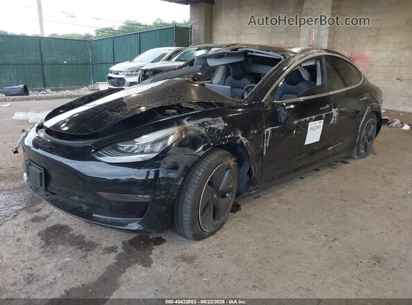 5YJ3E1EB7JF182295 2018 TESLA MODEL 3 Black Передня ліва чверть