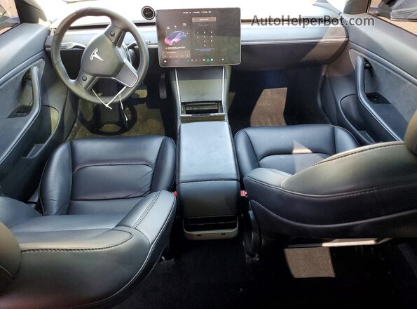 5YJ3E1EB7KF432247 2019 TESLA MODEL Black Առջևի վահանակի տեսք