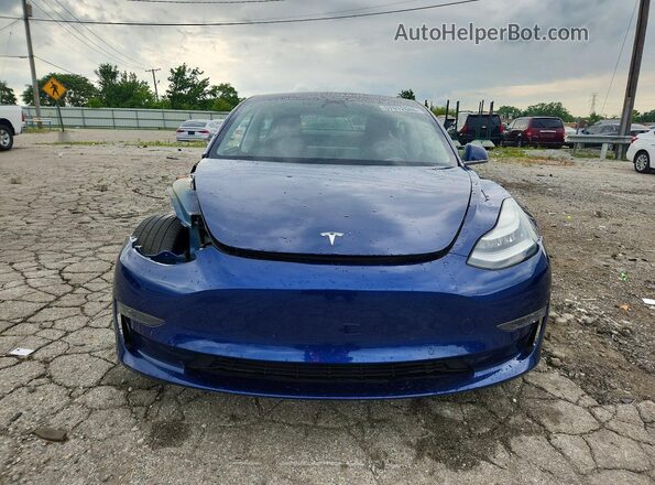 5YJ3E1EB7LF546878 2020 TESLA MODEL Blue Դիմացի տեսք