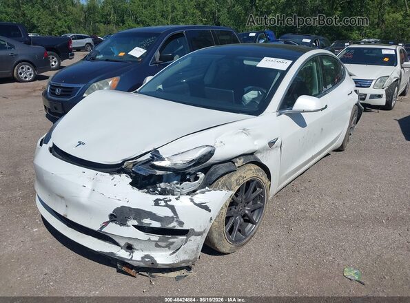 5YJ3E1EB7LF619425 2020 TESLA MODEL 3 White Передня ліва чверть