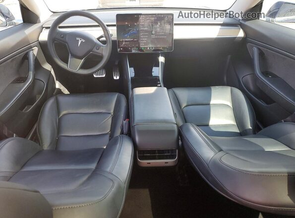 5YJ3E1EB7LF651047 2020 TESLA MODEL Blue Вид панелі приладів
