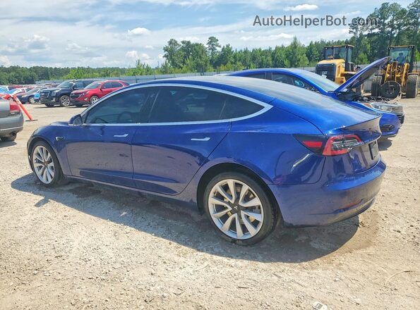 5YJ3E1EB7LF651047 2020 TESLA MODEL Blue Задня ліва чверть