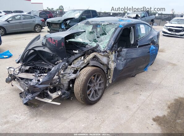 5YJ3E1EB7MF050884 2021 TESLA MODEL 3 Black წინა მარცხენა ხედი სამი მეოთხედიდან