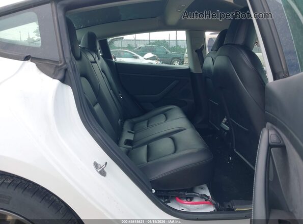 5YJ3E1EB7MF054854 2021 TESLA MODEL 3 White Vista de la etiqueta del VIN