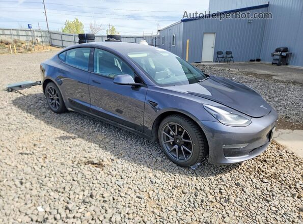 5YJ3E1EB7MF065630 2021 TESLA MODEL Угольный Передняя правая четверть