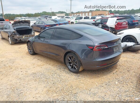 5YJ3E1EB7MF087398 2021 TESLA MODEL 3 Gray უკანა მარცხენა