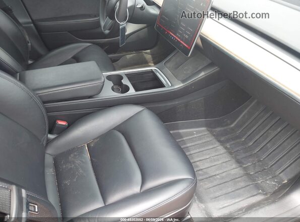 5YJ3E1EB7MF087398 2021 TESLA MODEL 3 Gray წინა სალონის ხედი