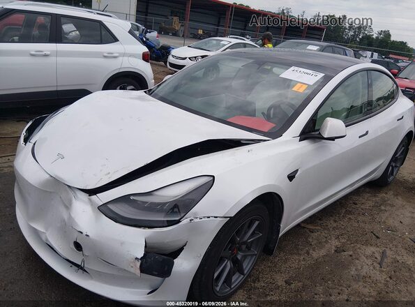 5YJ3E1EB7MF903333 2021 TESLA MODEL 3 White Передня ліва чверть