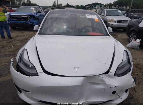 5YJ3E1EB7MF903333 2021 TESLA MODEL 3 White Вид щитка приладів