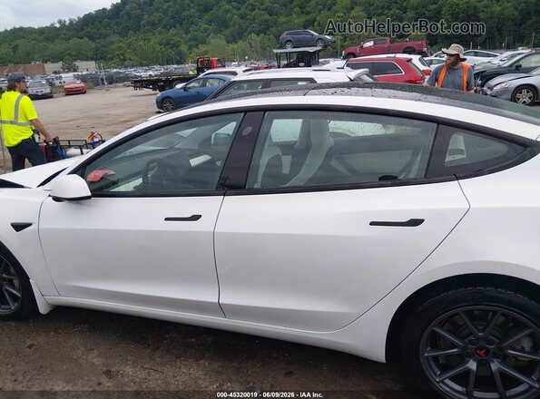 5YJ3E1EB7MF903333 2021 TESLA MODEL 3 White Панорамний вид салону 360°
